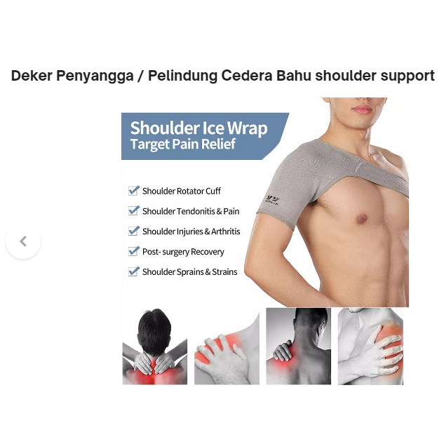 Deker Penyangga / Pelindung Cedera Bahu shoulder support