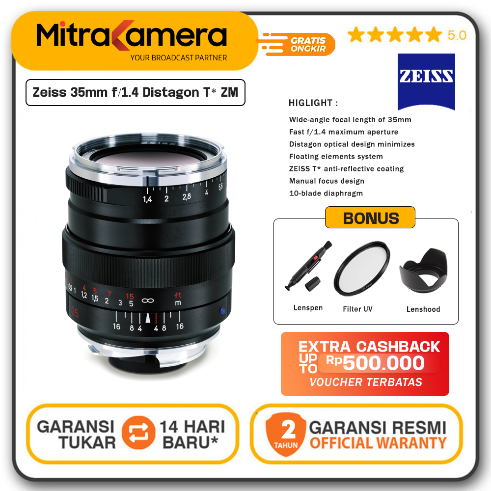 Zeiss 35mm f/1.4 Distagon T* ZM