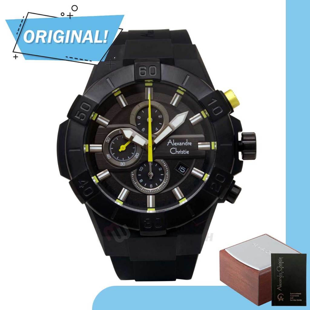 Jam Tangan Pria Analog Alexandre Christie 6649MC AC6649 AC 6649 MC 6649 MCRIPBALEB Original Garansi 