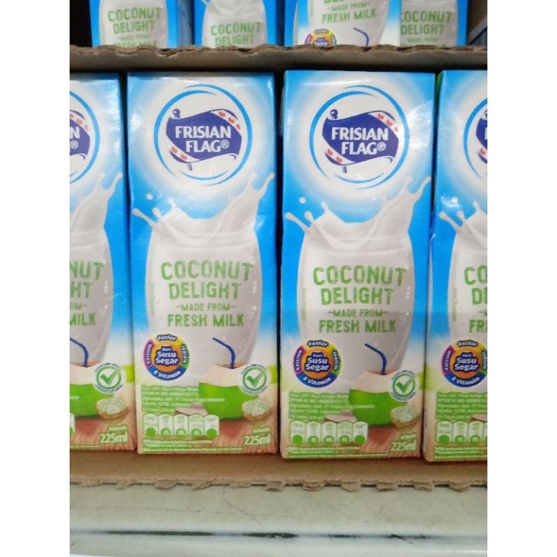 

susu kotak Frisian flag rasa coconut delight 225ml