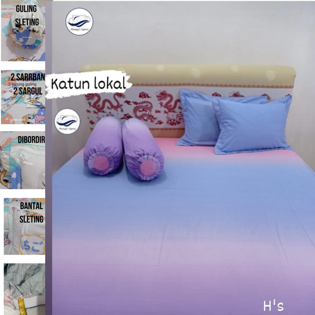 Huang’s Sprei katun lokal star beverly esra set motif dewasa 30x200x200_30x180x200_30x160x200_30x120