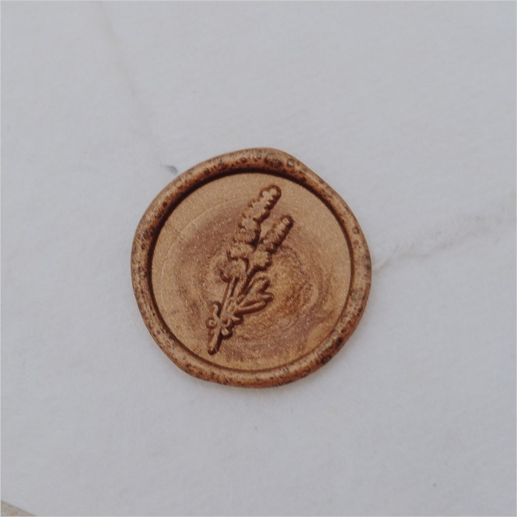 

Wisteria wax seal / wax coin siap pakai / lilin segel undangan vintage / hiasan vintage / sticker souvenir