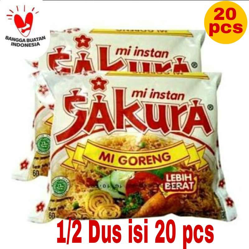 

Mi Instan Sakura Goreng 60 gr 1/2 Dus isi 20 pcs