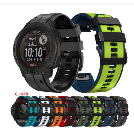 QUICKFIT 22mm Strap Garmin Fenix 7 6 5 Plus Pro Solar 955 Quatix Tali