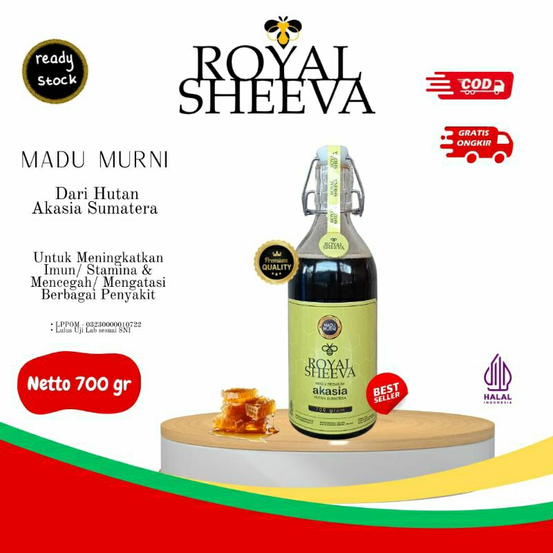 

madu royal sheeva madu hutan akasia premium halal mui lulus uji lab