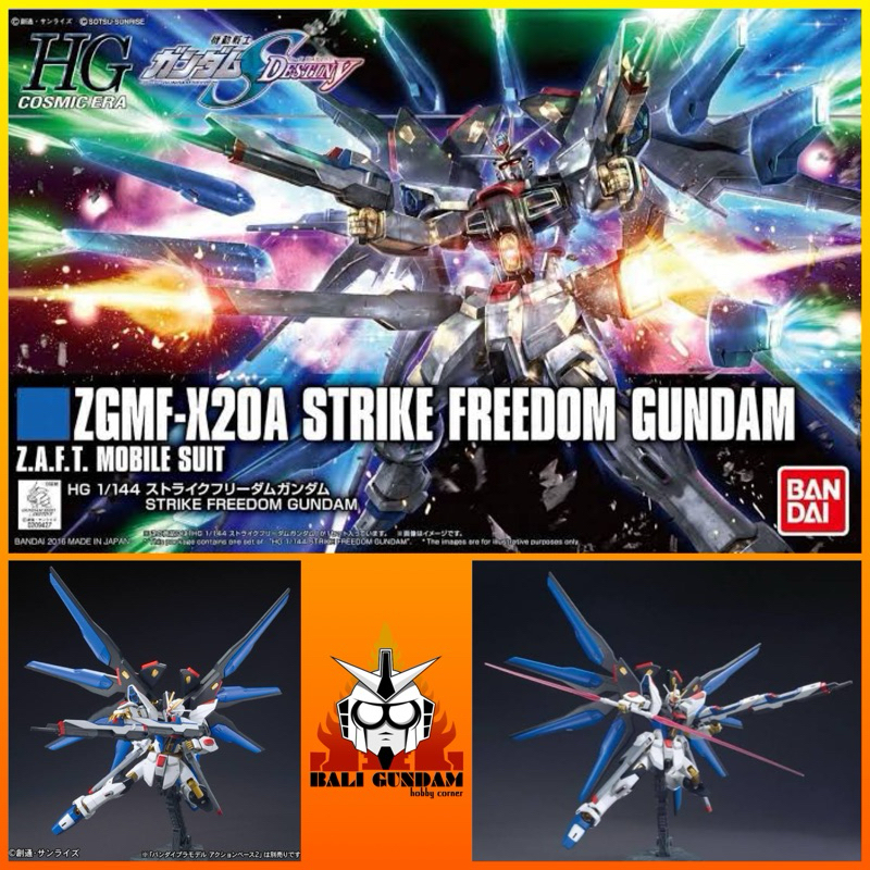 HG 1/144 ZGMF-X20A STRIKE FREEDOM GUNDAM REVIVE Bali Gundam Hobby Corner Bandai Original