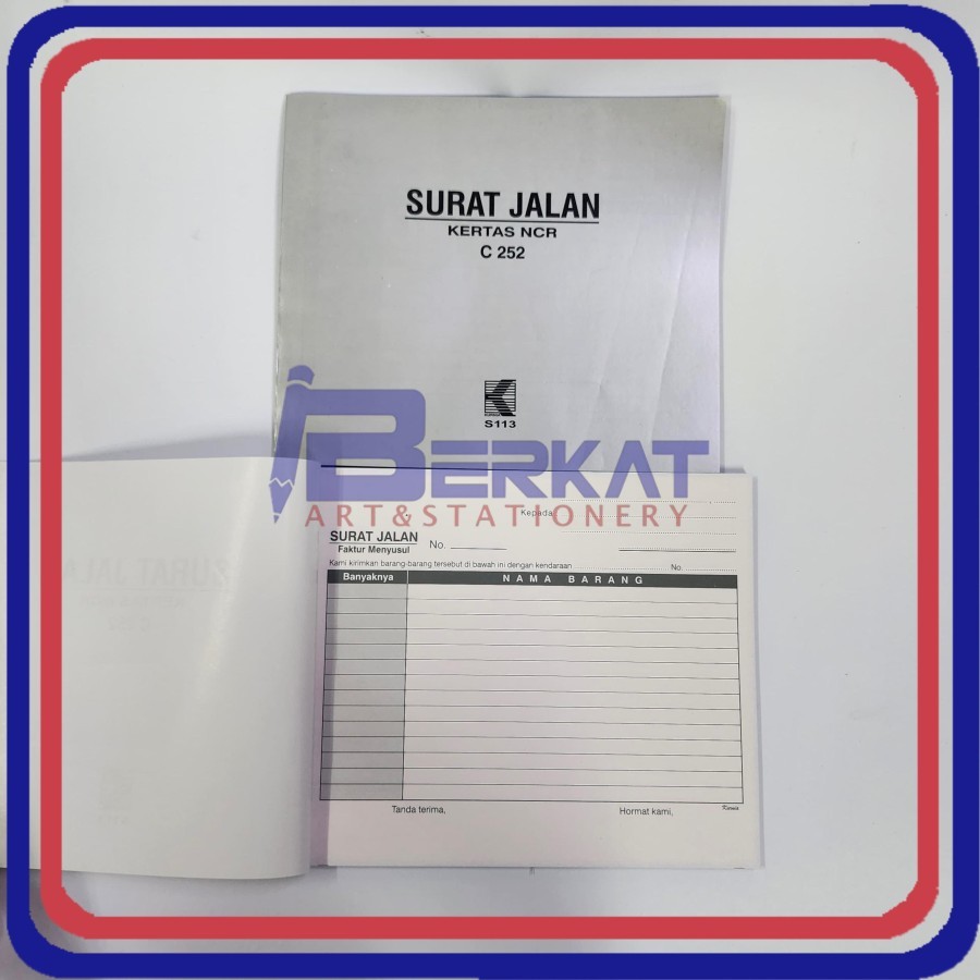 

Surat Jalan Besar 1/2 Folio 2PLY / Rangkap 2 NCR KURNIA