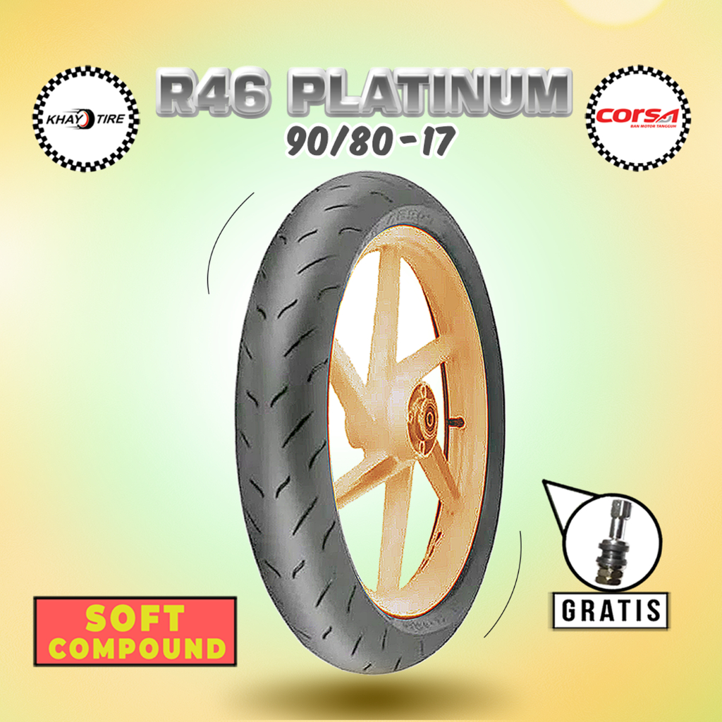 Promo Ban Motor Sport CORSA R46 PLATINUM 90/80 Ring 17 Tubeless