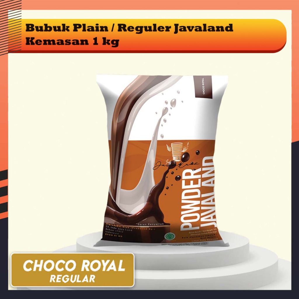 

Javaland Bubuk / Serbuk Minuman Reguler Plain Rasa Choco Royal Kemasan 1kg