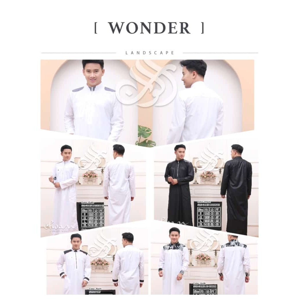 GAMIS KOMBINASI SERIES PUTIH