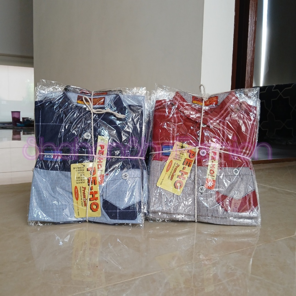 GROSIR 12PCS Kemeja Kombinasi Flanel lengan pendek Anak Laki-Laki Usia 2 sampai 9 tahun