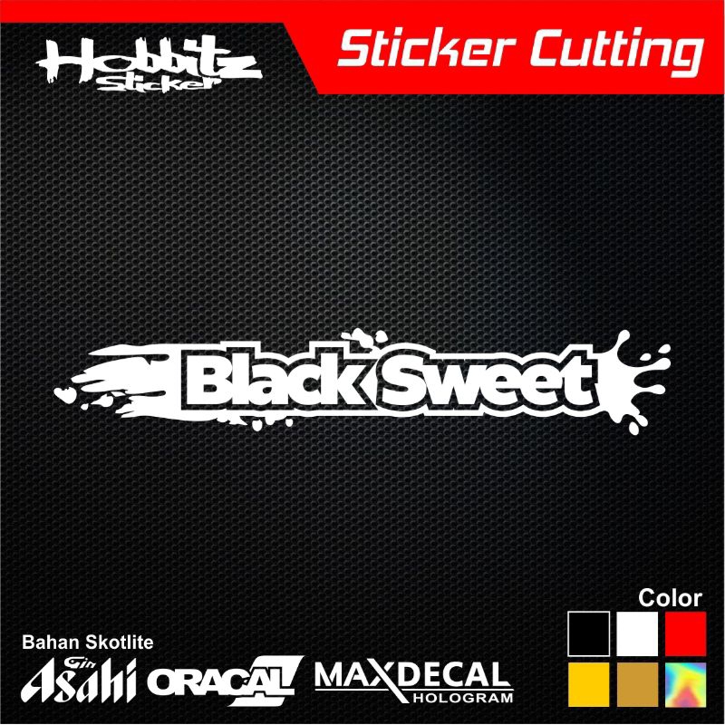 

STIKER BLACK SWEET STICKER CUTTING