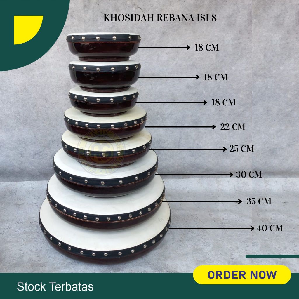 1 set qosidah laqsi rebana hadroh