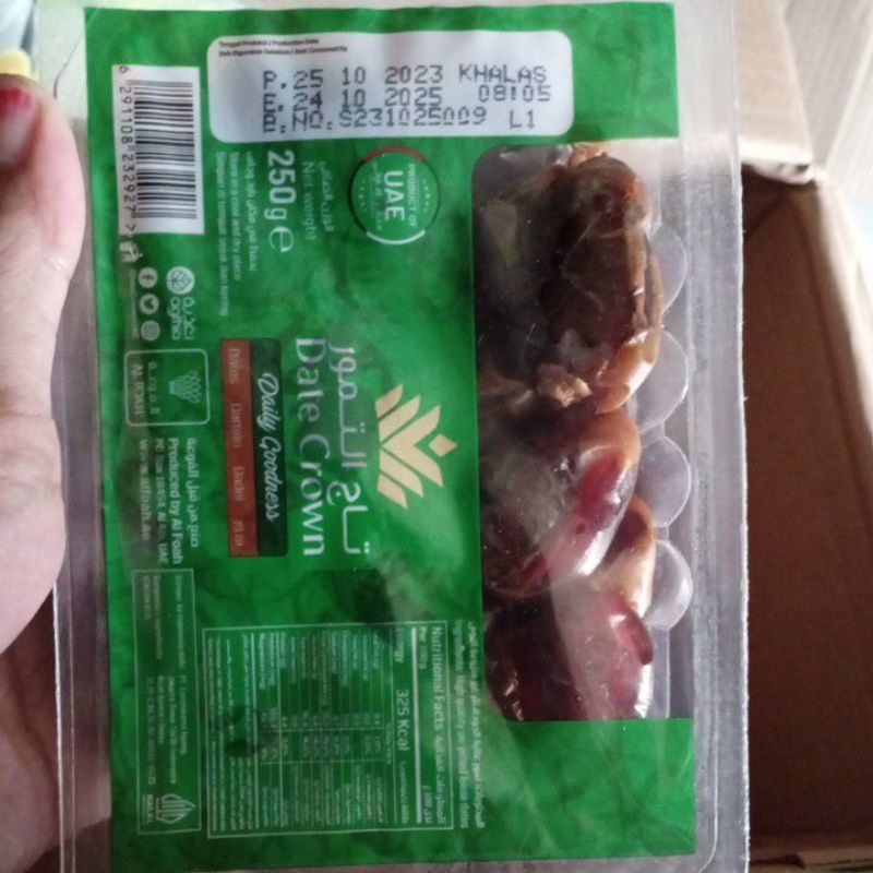 

kurma khalas date crown 250gr