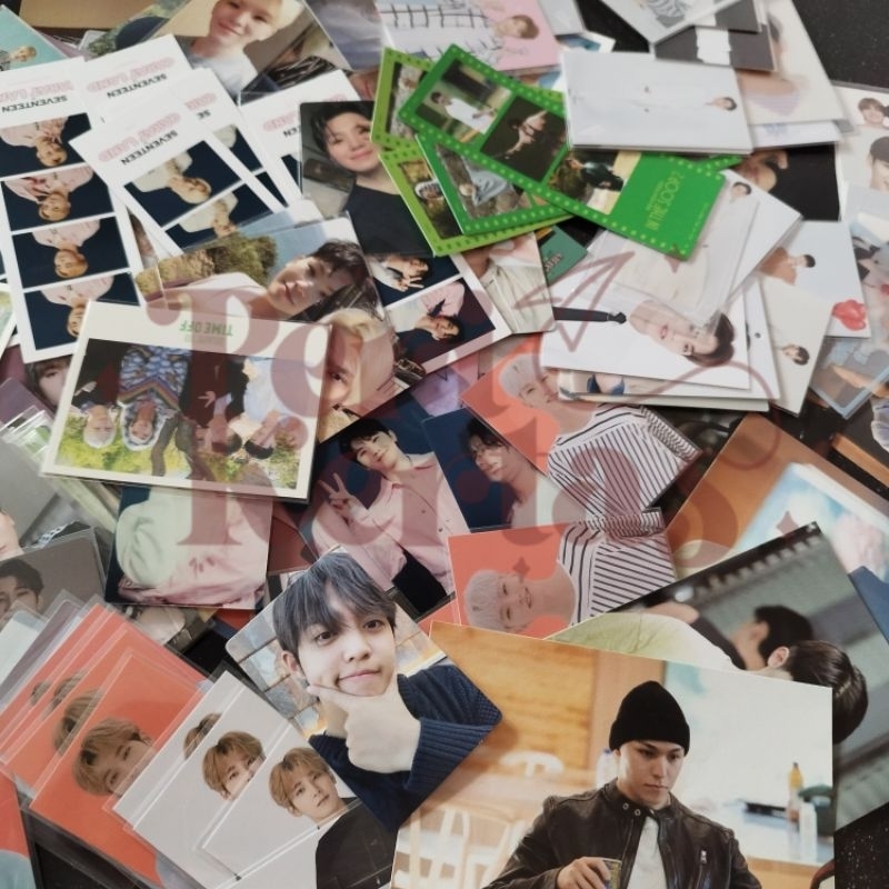 [RANDOM] SEVENTEEN PHOTOCARD PC POLAROID POLA POST CARD POSTCA 4 CUTS PHOTOSTRIP LENTICULAR LENTI MI