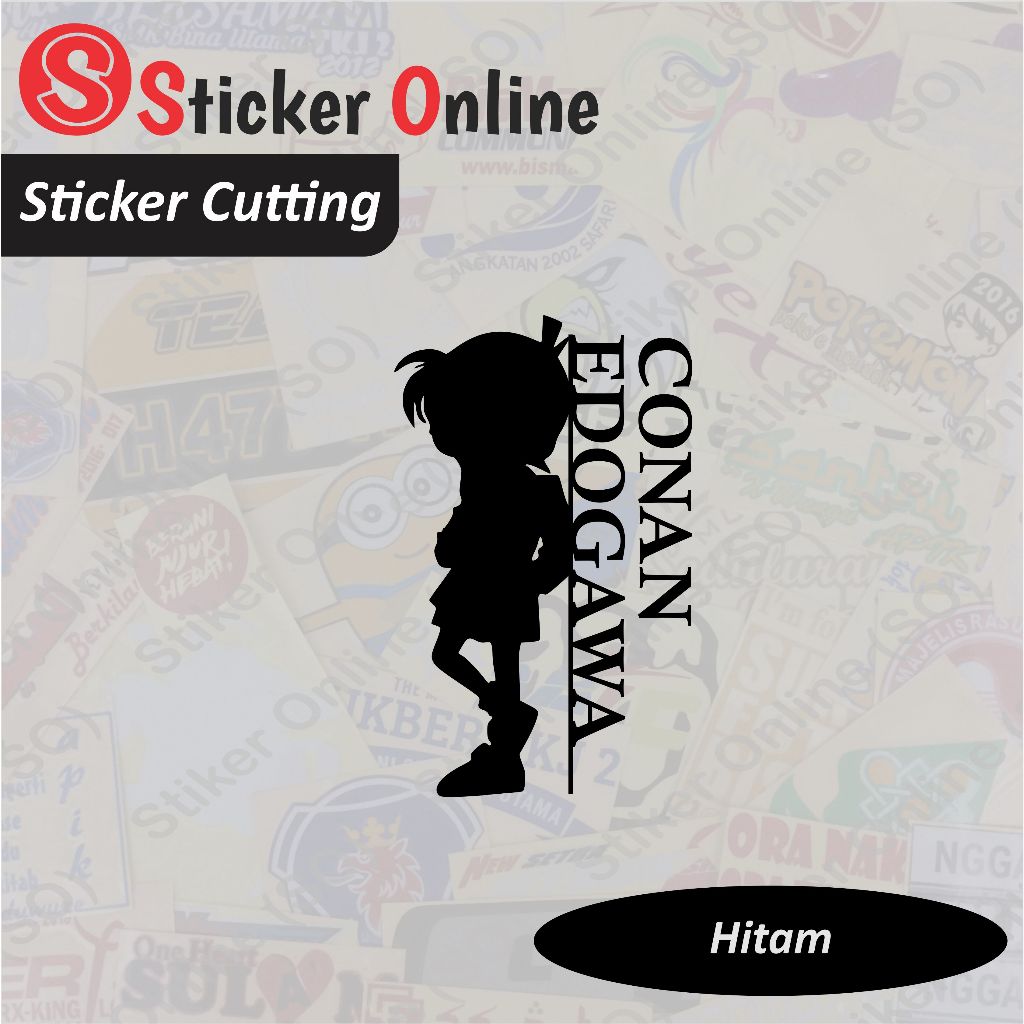 Stiker Conan Edogawa | Sticker Cutting Detective Conan Motor Mobil