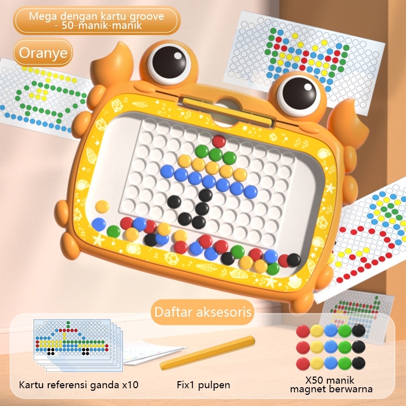 

Ndevansss - Babytoys Papan Manik Magnet Edukasi Mainan Anak Magnetic Drawing Board