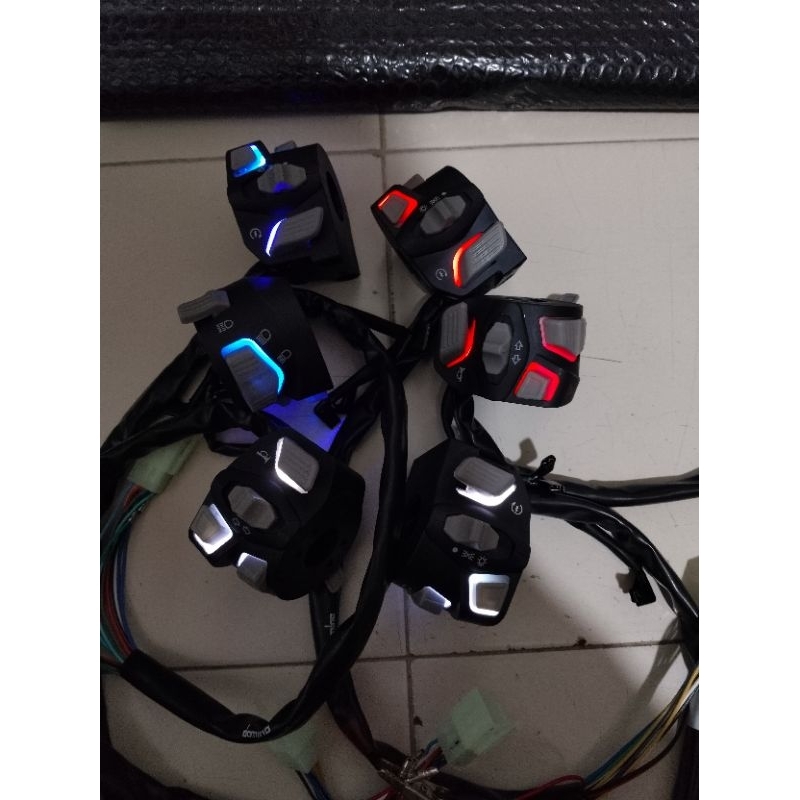 saklar led vietnam pcx vario nmax satria fu vixion holder stang lampu led saklar motor lampu led sak