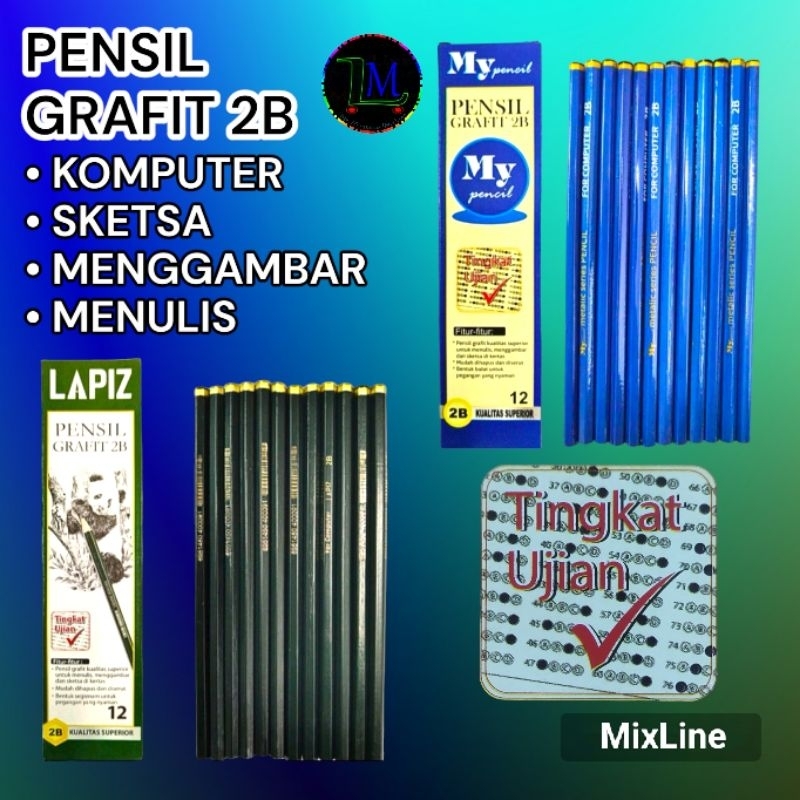 

Pensil Grafit 2B Komputer Sketsa Pencil Menggambar