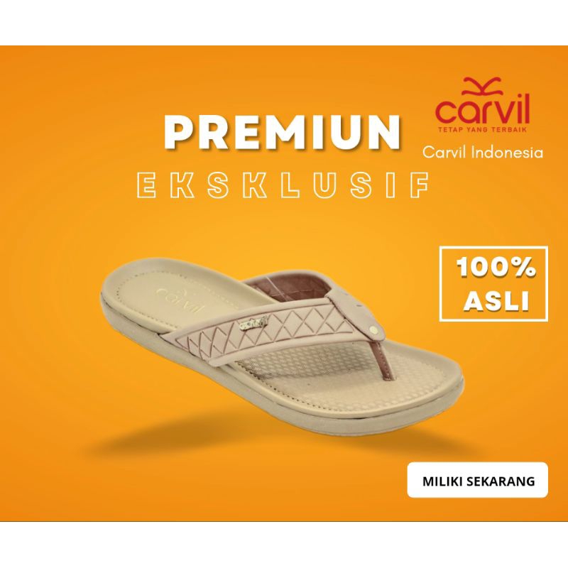 Sandal Jepit Wanita Carvil Original Sendal Cewek Kekinian