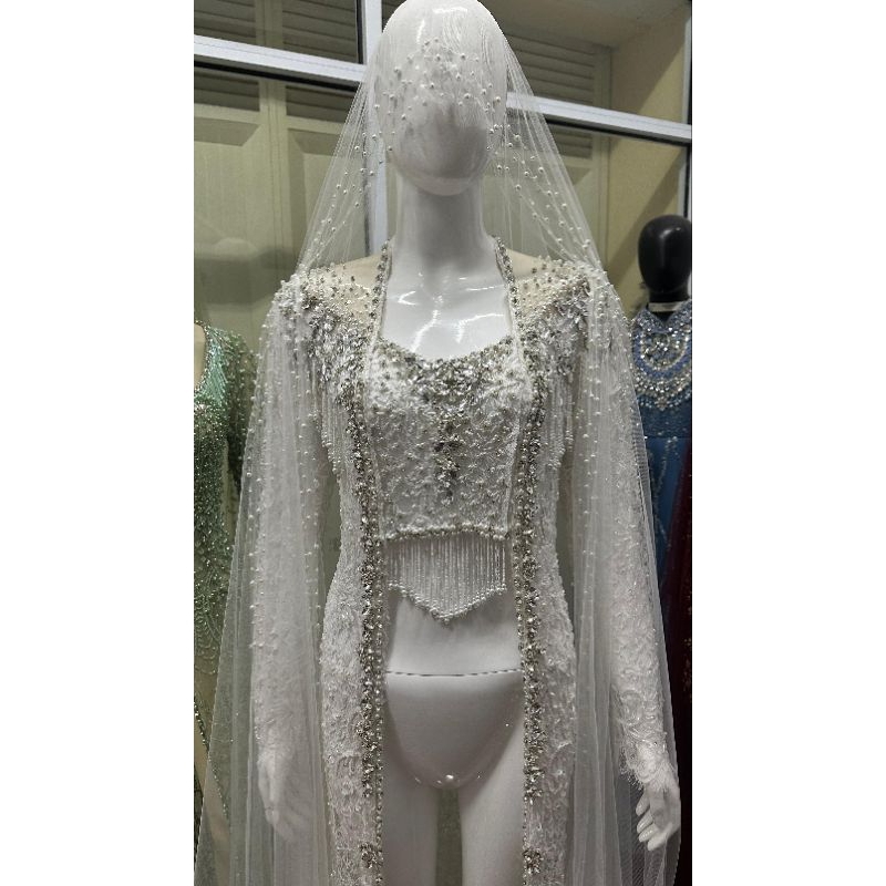 pelunasan kebaya akad kutu baru putih