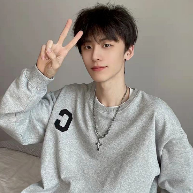 Full Wig Rambut Palsu Pria Model Poni Rambut Pendek Warna Hitam Alami Gaya Pria Korea Jepang