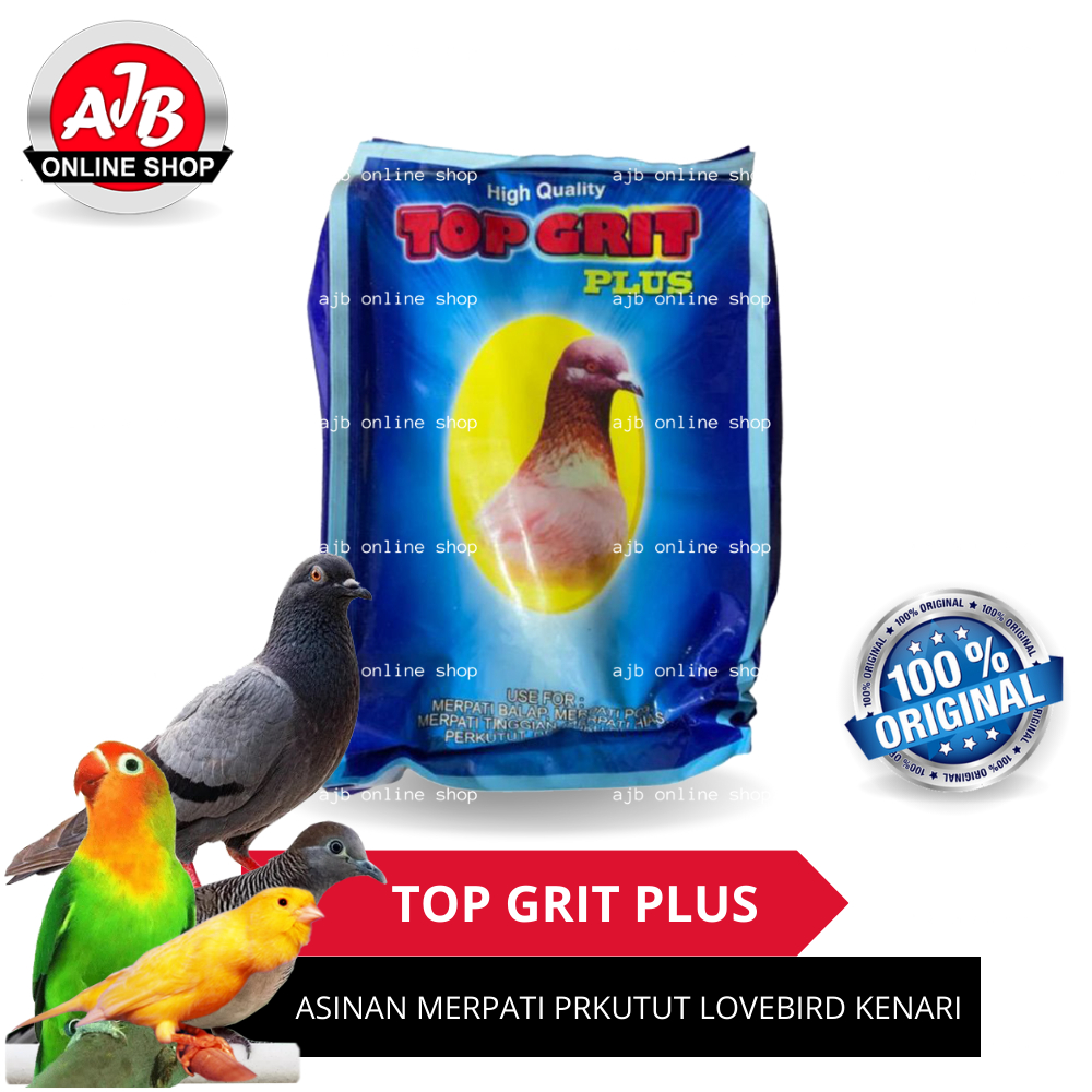 TOP GRIT PLUS ASINAN BURUNG MERPATI LOVEBIRD KENARI DAN PERKUTUT