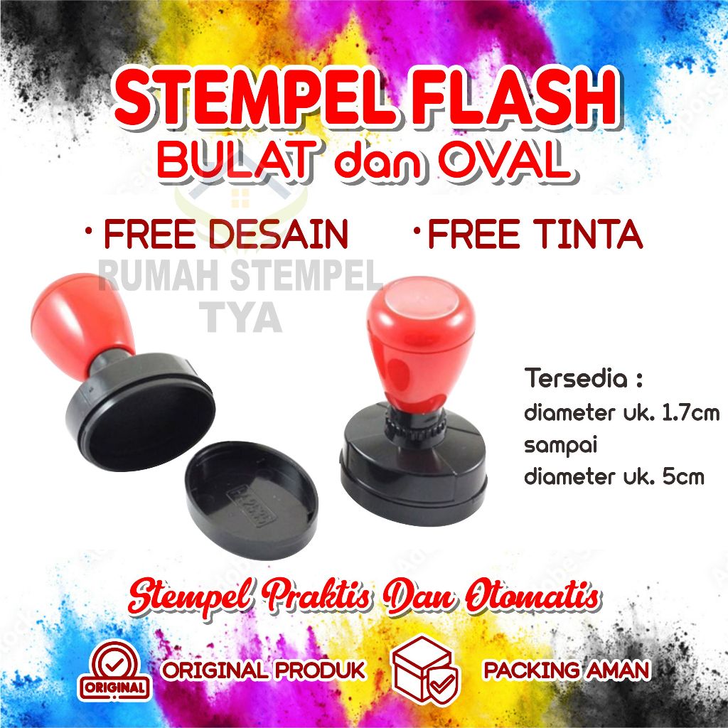 

Cetak Stempel BULAT, logo, Perusahaan, lunas stample flash stemple praktis