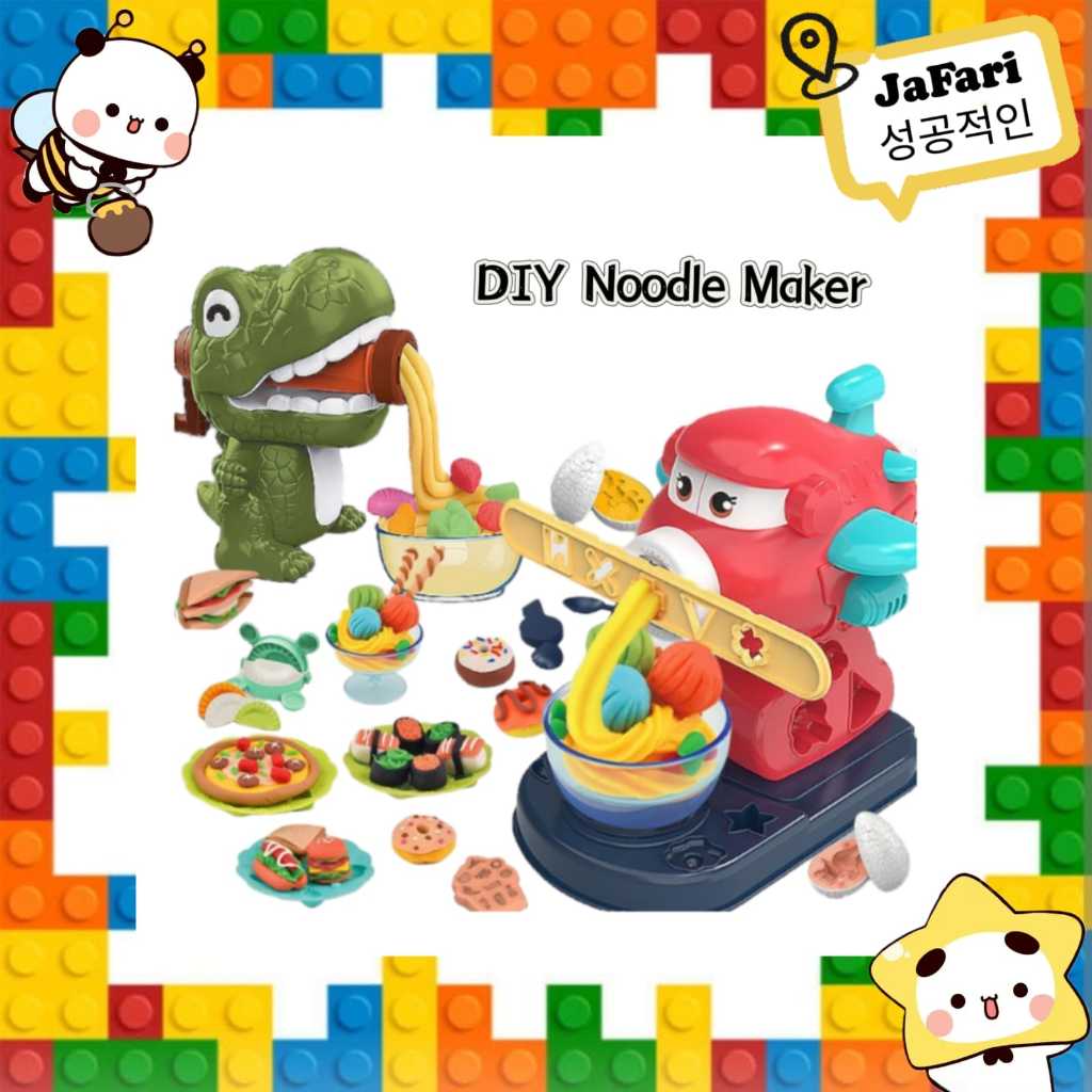 Noodle maker mainan mesin mie cetakan playdoh | Mainan Edukasi Anak [ JAFARIKIDS ]