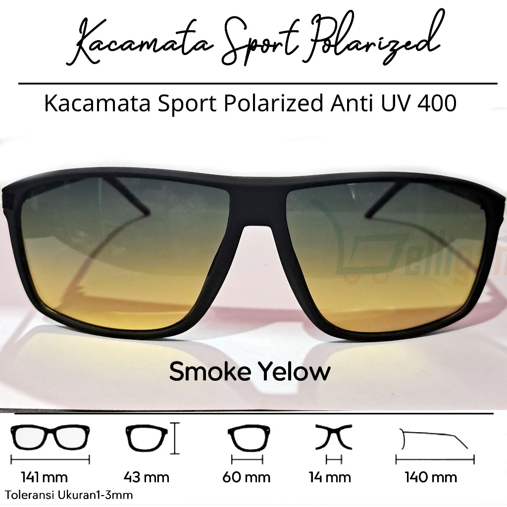 Kacamata Sport Pria polarized doble warna