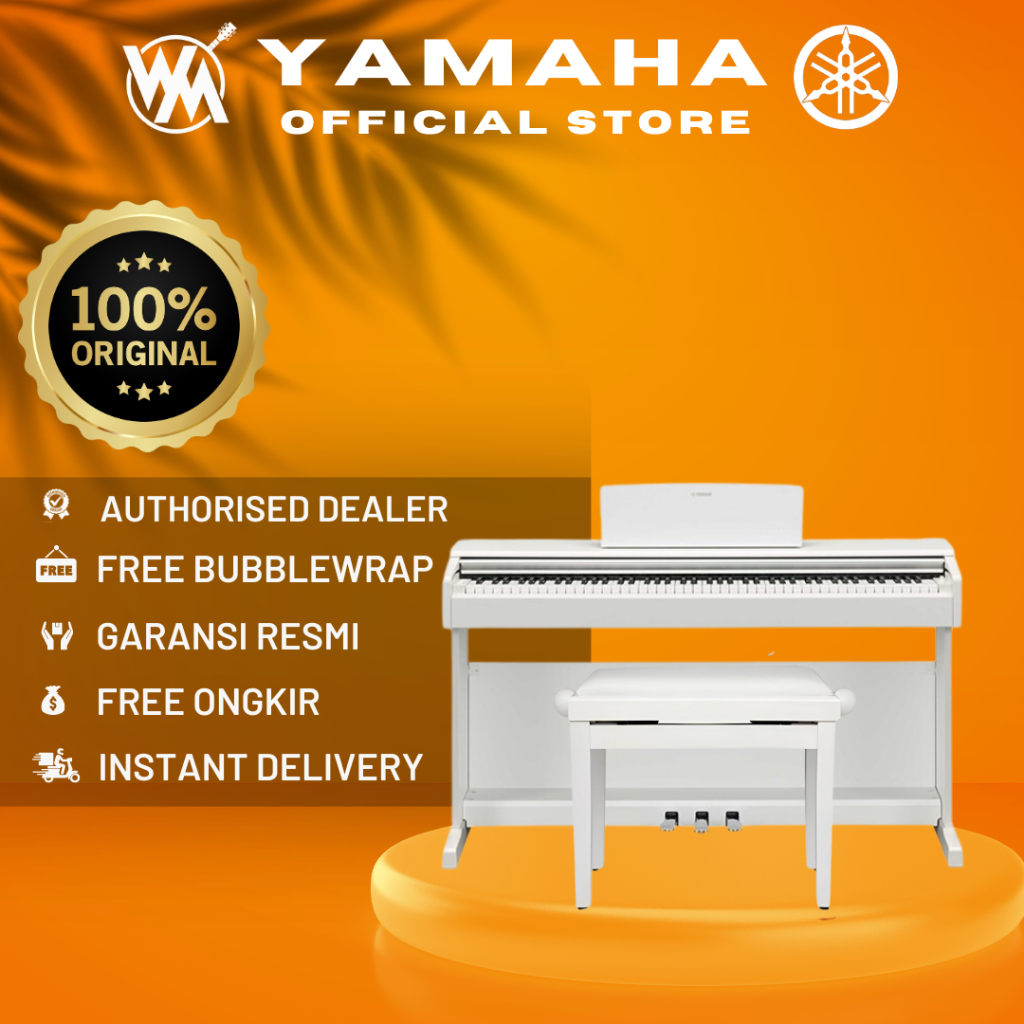 Yamaha YDP-145 / YDP145 / YDP 145 WHITE Digital Piano