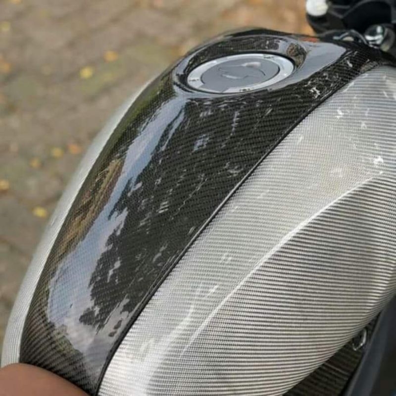 Cover tangki tengah xsr 155 carbon kevlar