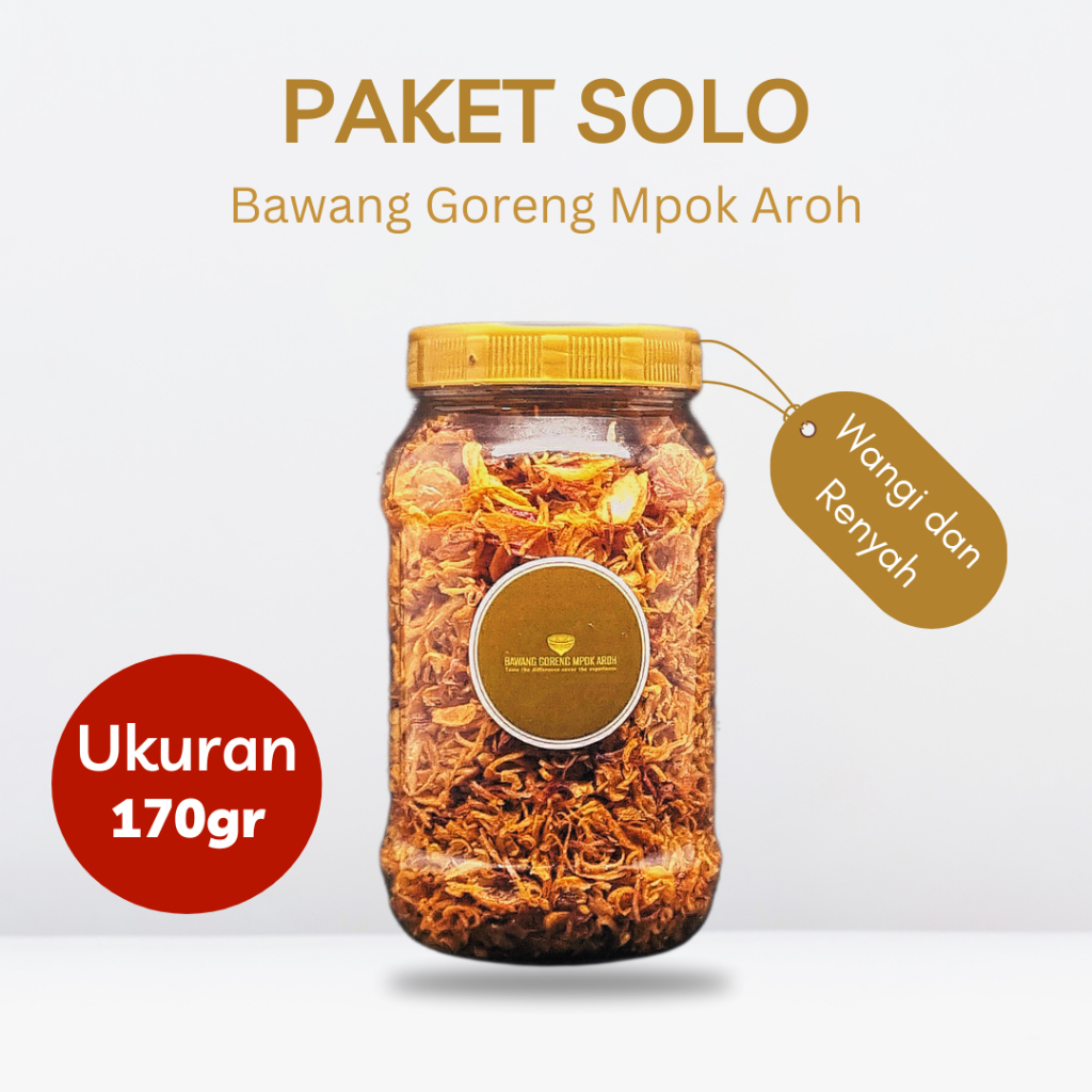 

Bawang Goreng Brebes Mpok Aroh - 170 Gram