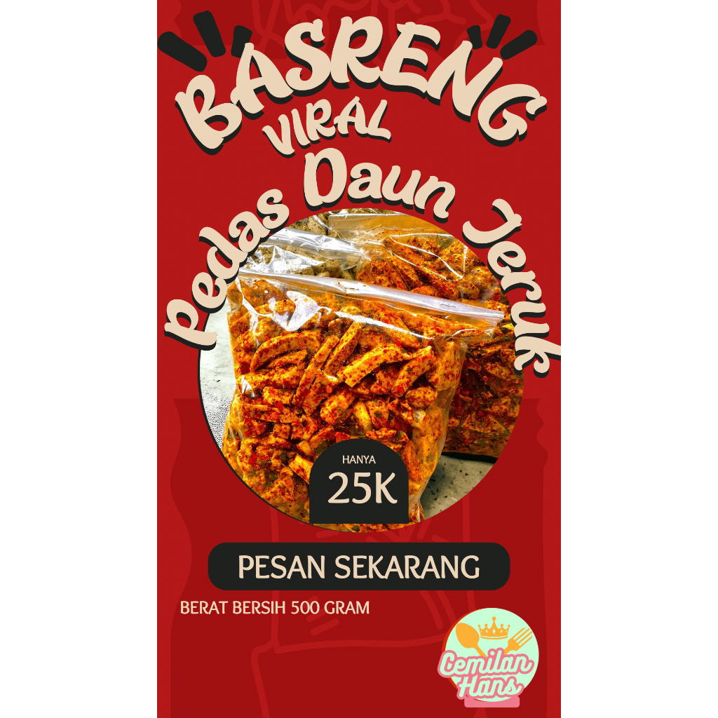 

Basreng Viral Pedas Daun Jeruk