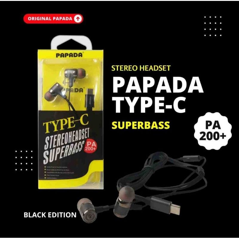 HF PAPADA EXTREME BASS PA-200+ TYPE C BLACK