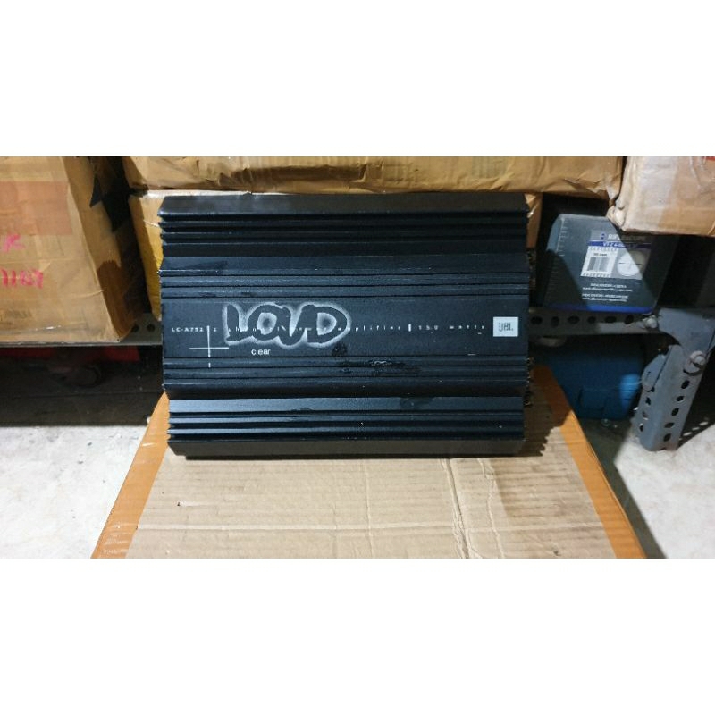 power amplifier mobil 2channel jbl loud lc a752 vintage second bekas jamin normal siap pakai no minu