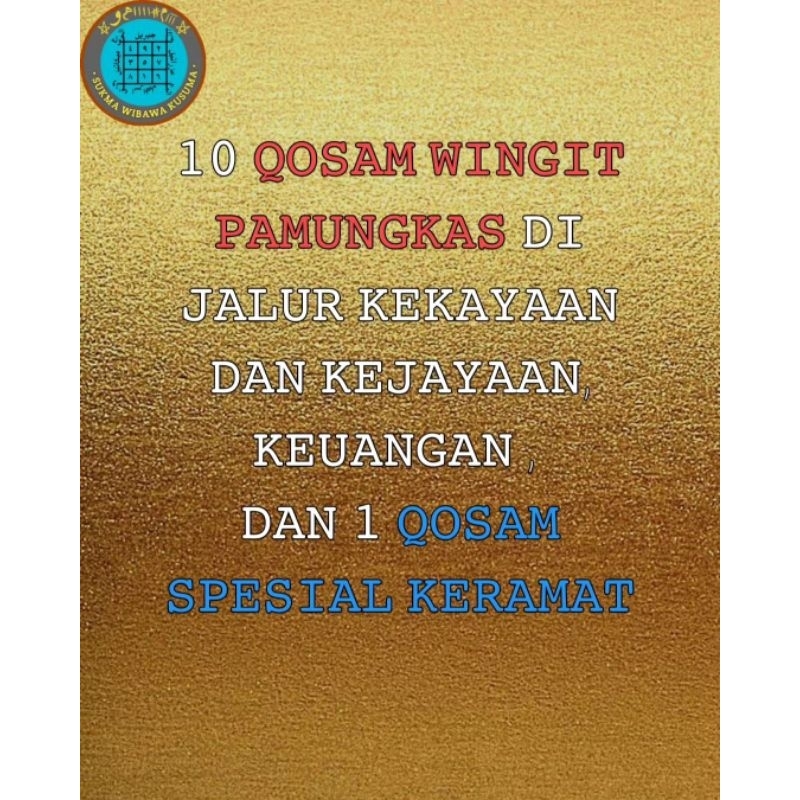 10 QOSAM WINGIT JALUR KEKAYAAN
