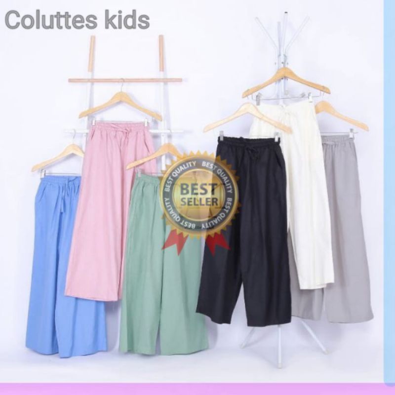 CELANA KULOT ANAK RAYON USIA 9-14 TAHUN/CELANA ANAK UNIQLO/KULOT ANAK TANGGUNG/CELANA KULOT REMAJA