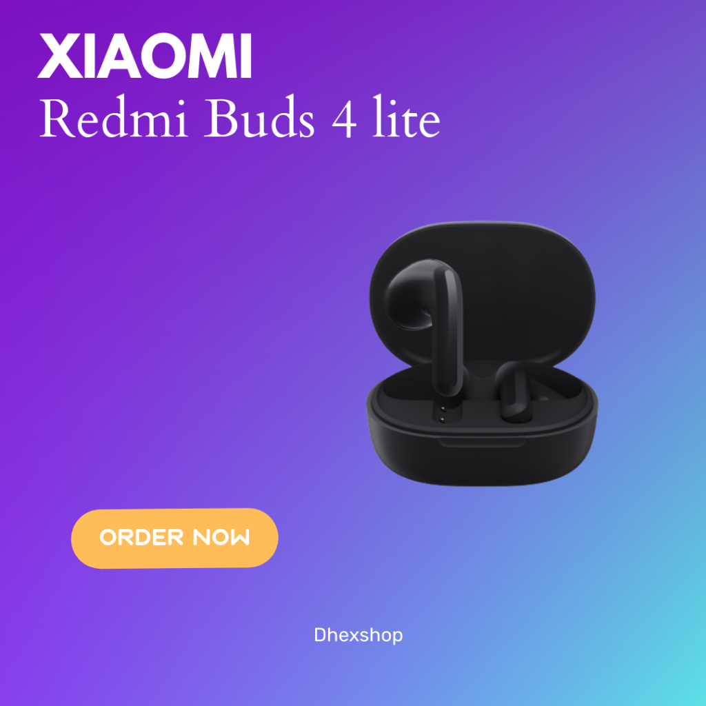 [ORIGINAL] Mi Redmi Buds 4 Lite Earphone Bluetooth Garansi 1 Tahun