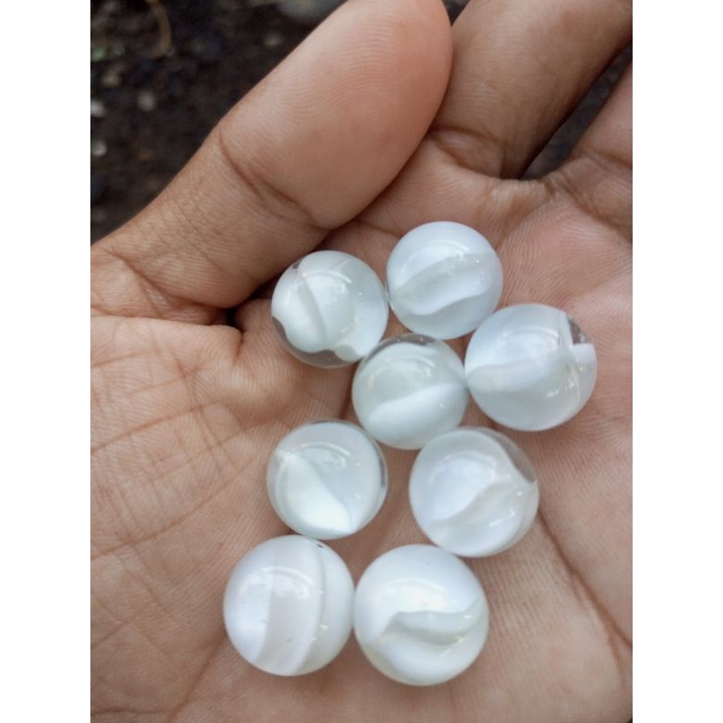 Kelereng Belimbing 4 Putih tebal