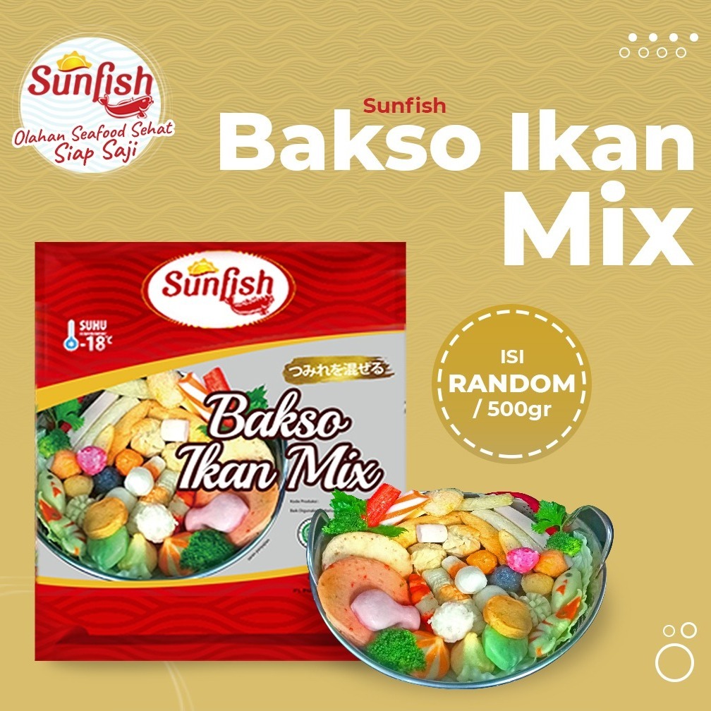 

Sunfish Bakso Ikan Mix 500gr - Isian Steamboat - Tom Yum