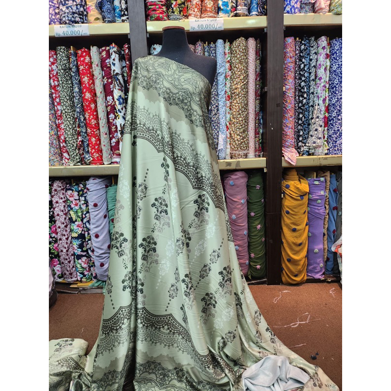 ARMANI SILK MOTIF ETNIK/BAHAN KAIN ARMANI SILK PRINT ETNIK