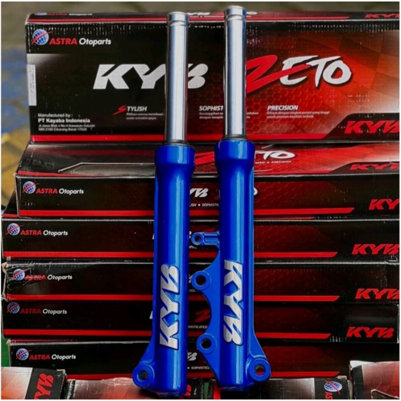 SHOCKBREAKER DEPAN KYB ZETO ( BIRU ) MOTOR MIO