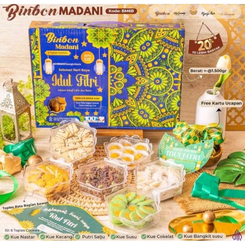 

Bin Bon Madani 6 Toples Cookies