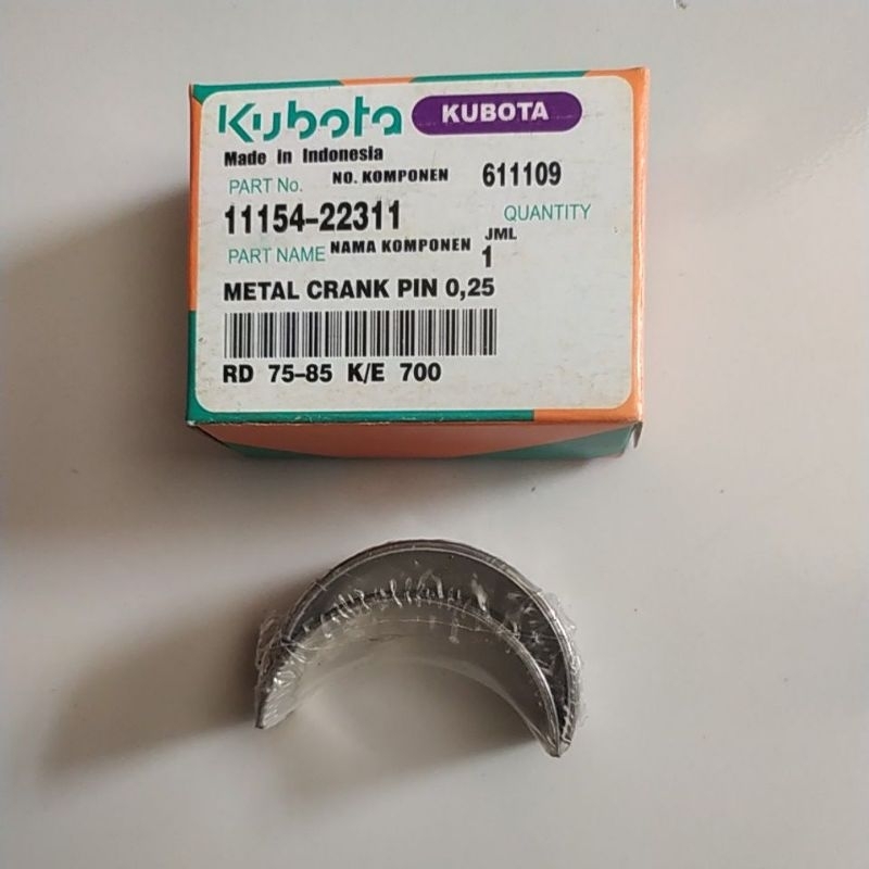 Metal Jalan Oversize 0.25 Kubota RD85 ORIGINAL TAIWAN Mesin Bajak Traktor Sawah