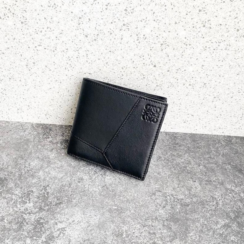 Original Loewe Puzzle Bifold Wallet in Classic Calfskin