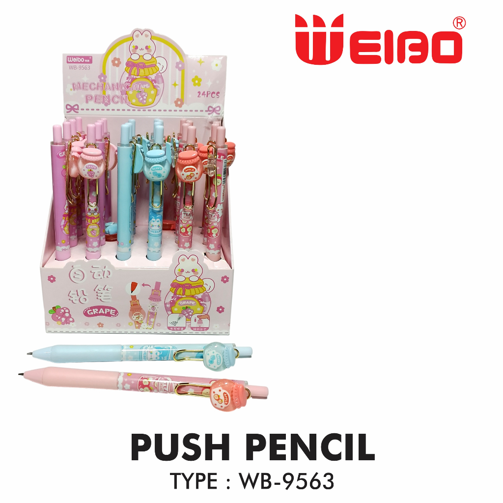 

FYM WEIBO PENCIL PUSH TYPE WB-9563 - PENSIL MEKANIK KARAKTER - PENSIL ISI