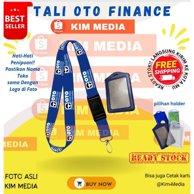 

Tali Idcard Oto Finance / Lanyard idcard Oto Finance / Tali Oto Finance/Gantungan Oto finance Full Printing