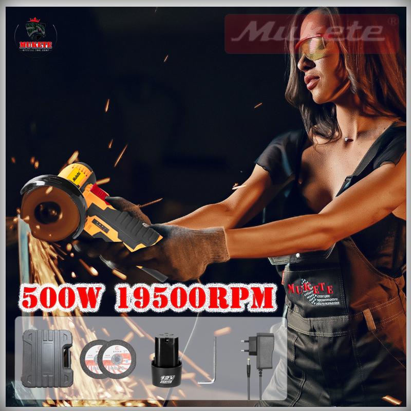 【Mukete】12V mesin amplas mini mesin amplas mini grinder gerinda tangan Bisa Cod Mesin Gerinda berkua
