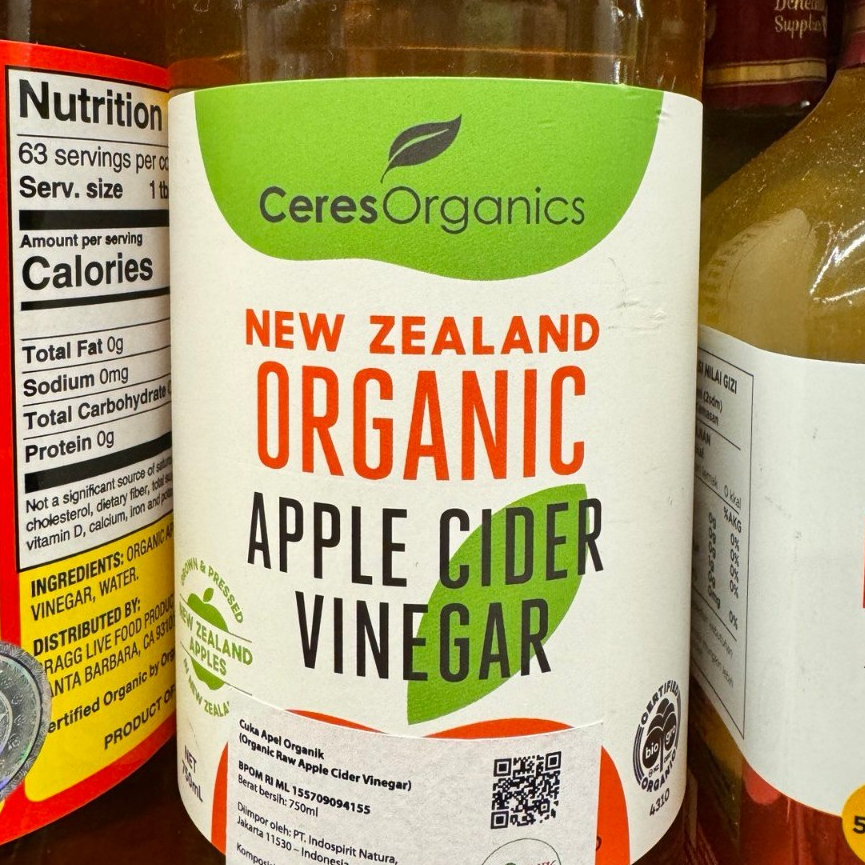 

Ceres Organics New Zealand Organic Apple CIder Vinegar Cuka Apel Organik Impor New Zealand